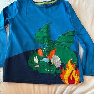 Kid's Mini Boden Dragon Long Sleeve Tee